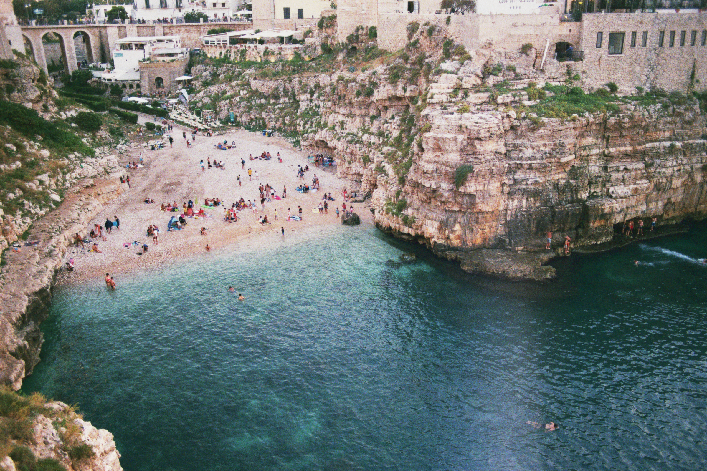 Rocky beach.